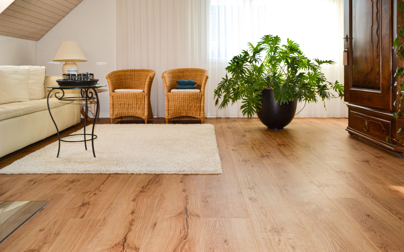 Holzboden in einem Wohnzimmer
