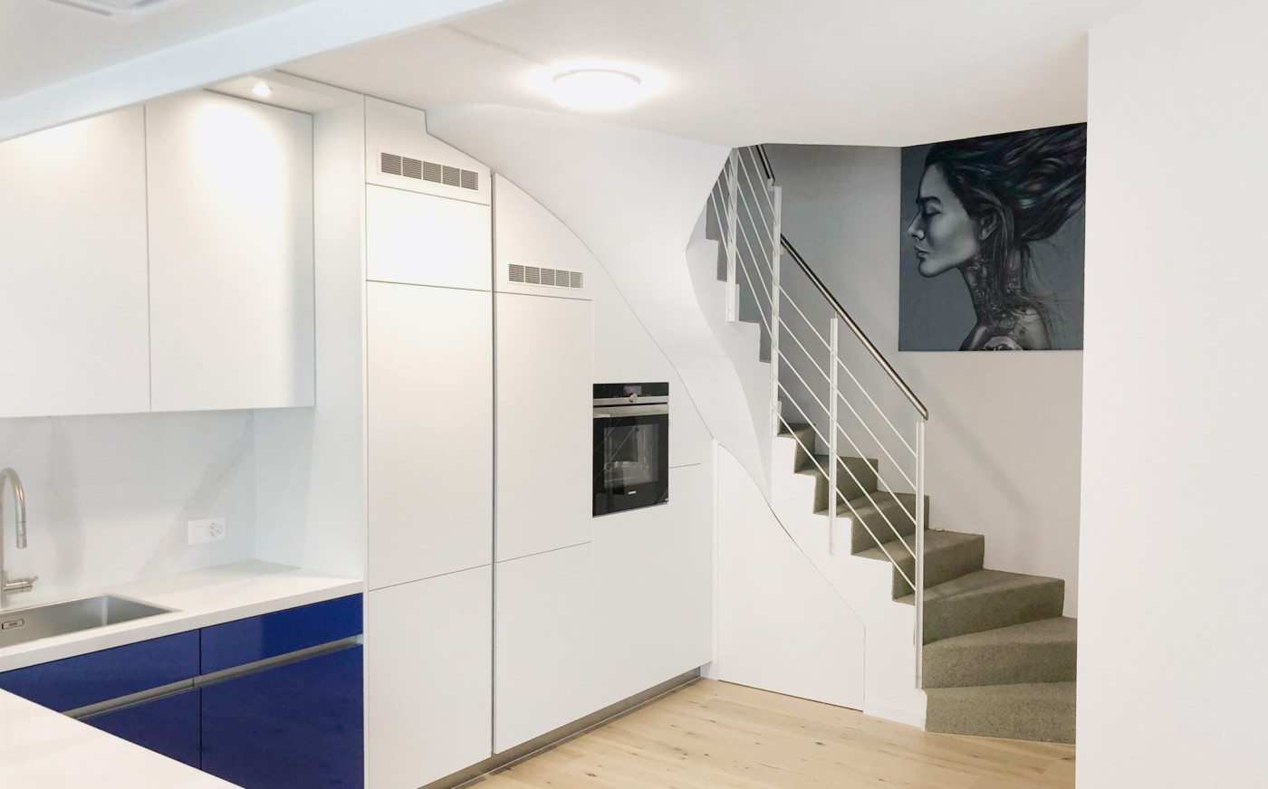 Treppe in K&uuml;che