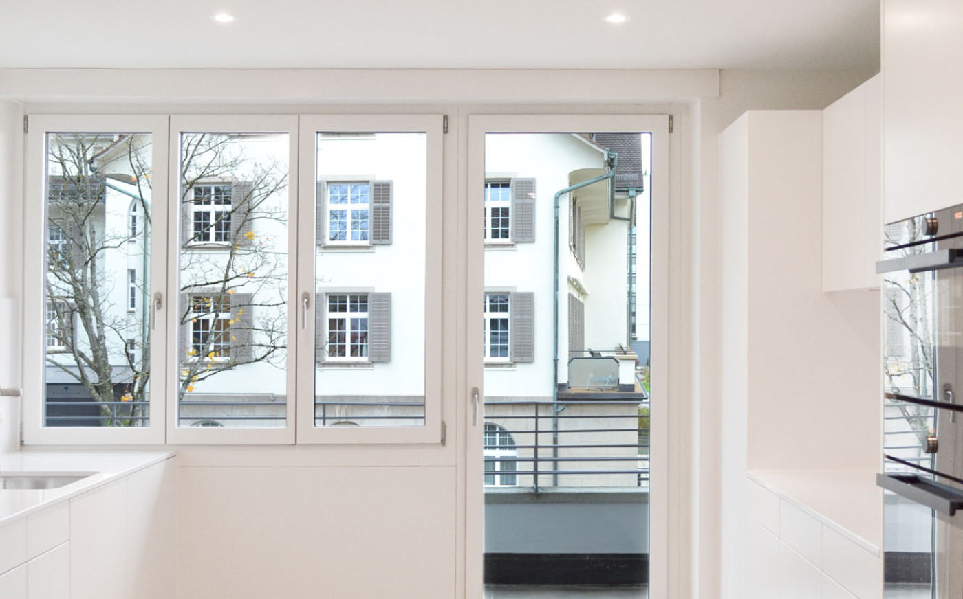 Balkon in K&uuml;che