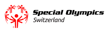 Rotes Logo mit schwarzer Schrift